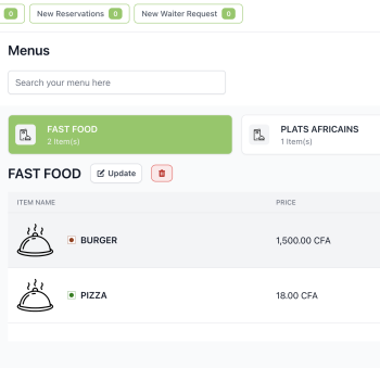 Gestion de menu sans effort